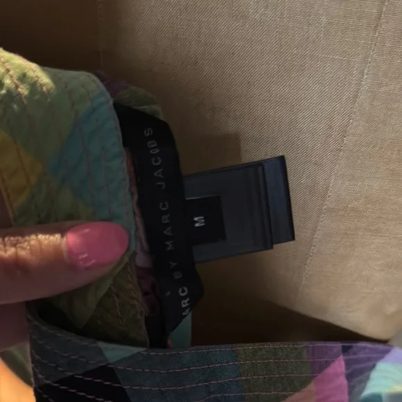 Marc by Marc Jacobs neon Multicolor Plaid Sleeveless Dress - Picture 4 of 4